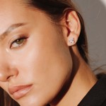 Stud earrings, 18-carat white gold with diamonds Stud earrings, 18-carat white gold with diamonds