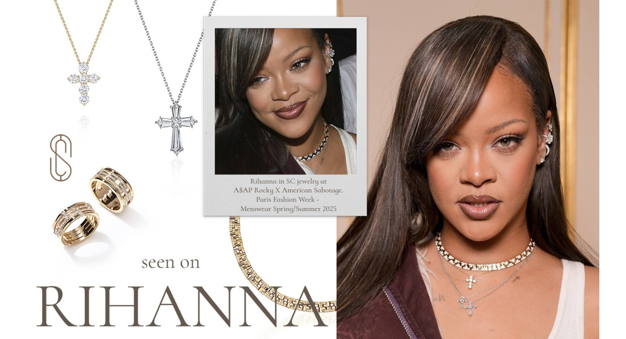Rihanna wearing Suzanne Code Jewelry!