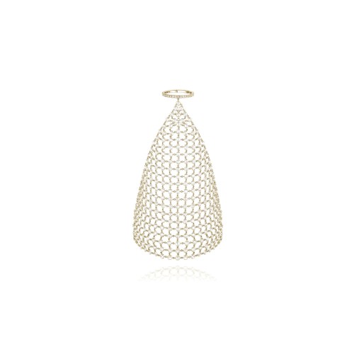 Diamond glove, 18k yellow gold with diamonds Diamond glove, 18k yellow gold with diamonds