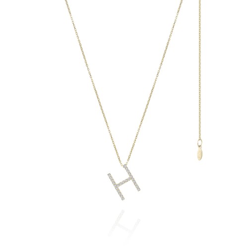 Necklace, 18-carat yellow gold with diamonds Necklace, 18-carat yellow gold with diamonds