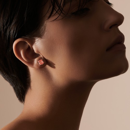 Earrings/studs, 18-carat white gold with diamonds Earrings/studs, 18-carat white gold with diamonds