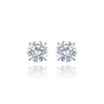 Earrings / Studs, 18-carat white gold with diamonds