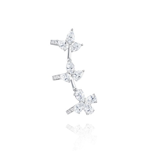 Kaff earring, 18-carat white gold with diamonds Kaff earring, 18-carat white gold with diamonds