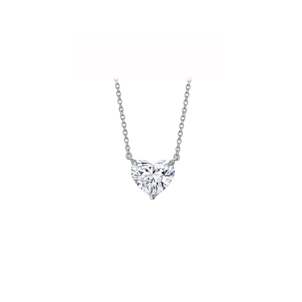 Necklace, 18-carat white gold with diamonds
