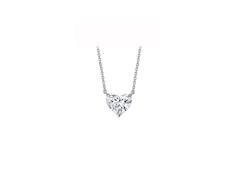 Necklace, 18-carat white gold with diamonds