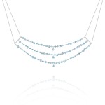 Necklace, 18-carat white gold with diamonds