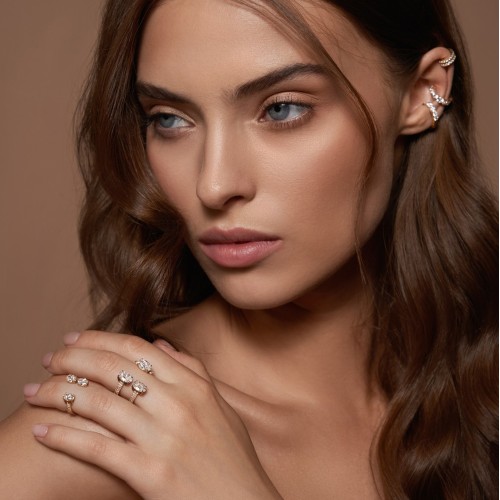 Ring, 18-carat yellow gold with diamonds Ring, 18-carat yellow gold with diamonds