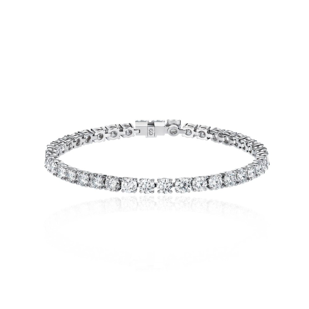 Bracelet, 18-carat white gold with diamonds