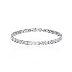 Bracelet, 18-carat white gold with diamonds