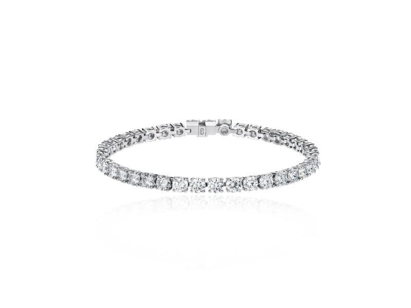Bracelet, 18-carat white gold with diamonds