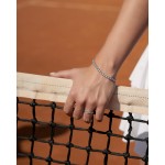 Браслет, Белое золото 750 пробы с бриллиантами