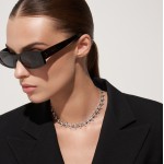 Choker, 18-carat white gold with diamonds