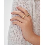 Кольцо, Желтое золото 750 пробы с бриллиантами