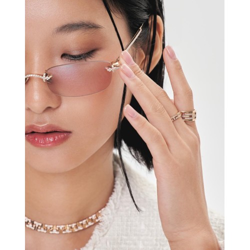 Колье, Розовое золото 750 пробы с бриллиантами