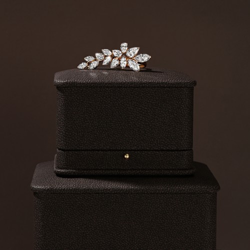 Ring, 18-carat yellow gold with diamonds Ring, 18-carat yellow gold with diamonds