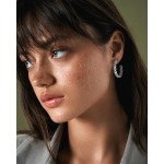 Серьги, Белое золото 750 пробы с бриллиантами