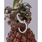 Серьги, Белое золото 750 пробы с бриллиантами