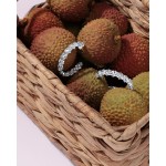 Серьги, Белое золото 750 пробы с бриллиантами