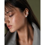 Серьги/гвоздики New Basic, Белое золото 750 пробы с бриллиантами