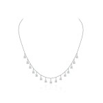 Колье, Белое золото 750 пробы с бриллиантами