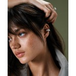 Серьга Кафф, Белое золото 750 пробы Серьга Кафф, Белое золото 750 пробы