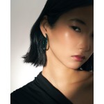 Серьги, Белое золото 750 пробы