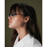 Серьги, Белое золото 750 пробы