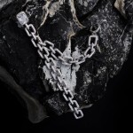Cuff earring, 18-carat white gold with diamonds
