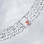 Necklace, 18-carat white gold with pink diamonds