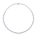 Necklace, 18-carat white gold with diamonds