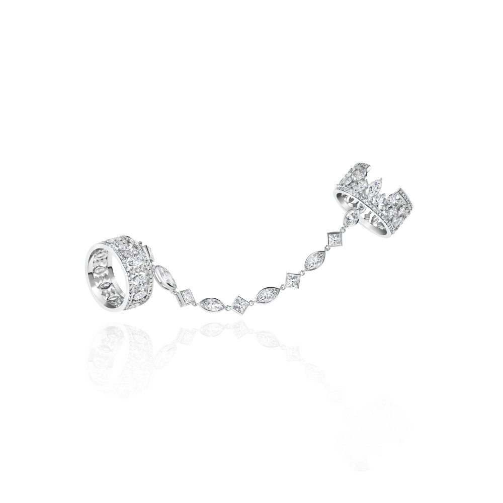 122106, 18-carat white gold with diamonds