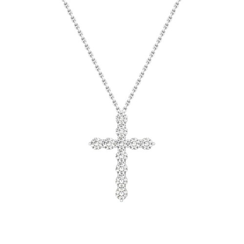 Necklace, 18-carat white gold with diamonds