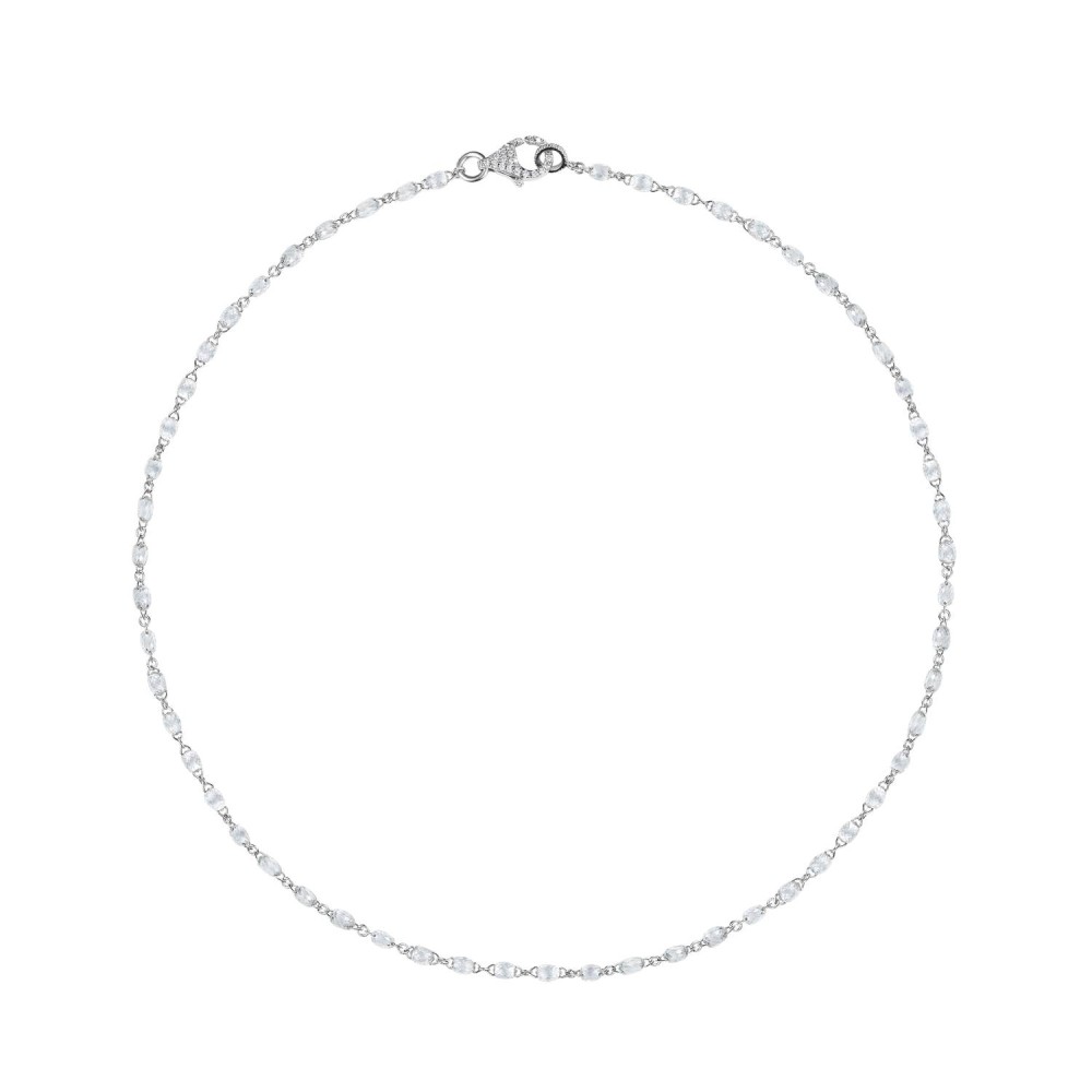 Necklace, 18-carat white gold with diamonds