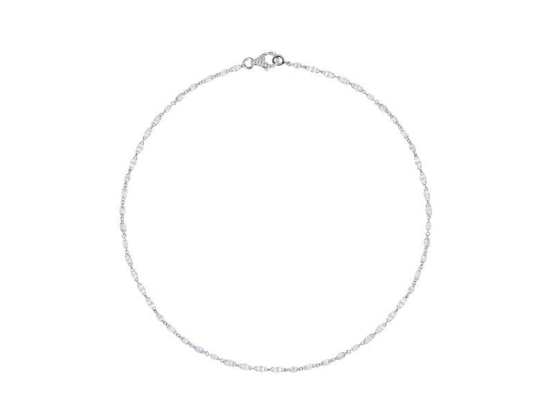 Necklace, 18-carat white gold with diamonds