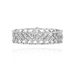 Bracelet, 18-carat yellow gold with diamonds