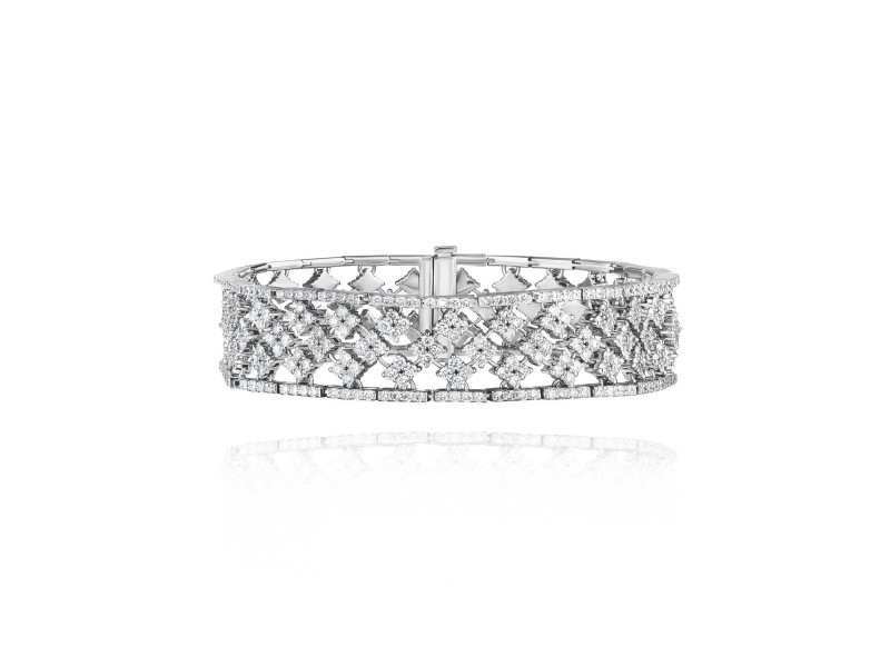 Bracelet, 18-carat yellow gold with diamonds
