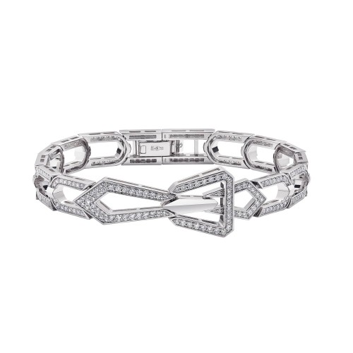 Bracelet, 18-carat white gold with diamonds Bracelet, 18-carat white gold with diamonds