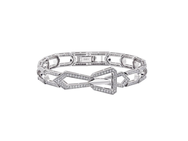 Bracelet, 18-carat white gold with diamonds