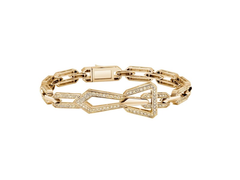 Bracelet, 18-carat yellow gold with diamonds