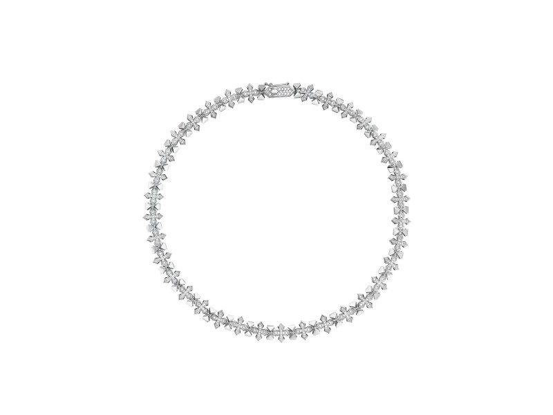 Choker, 18-carat white gold with diamonds