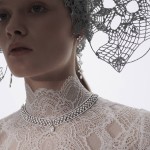 Choker, 18-carat white gold with diamonds