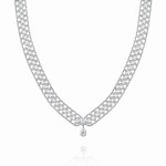 Choker, 18-carat white gold with diamonds