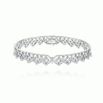 Choker, 18-carat white gold with diamonds