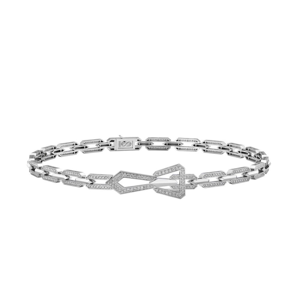 Necklace/Necklace, 18-carat white gold with diamonds