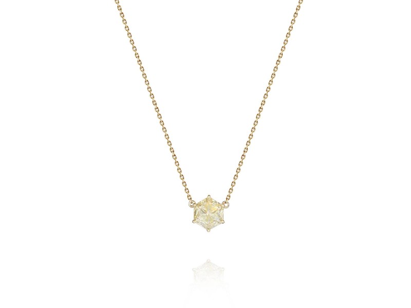 Necklace, 18-carat yellow gold with diamonds