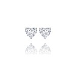 Earrings / Studs, 18-carat white gold with diamonds