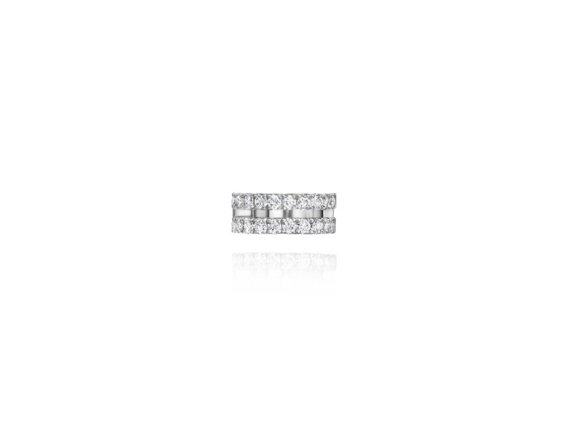 Kaff earring, 18-carat white gold with diamonds