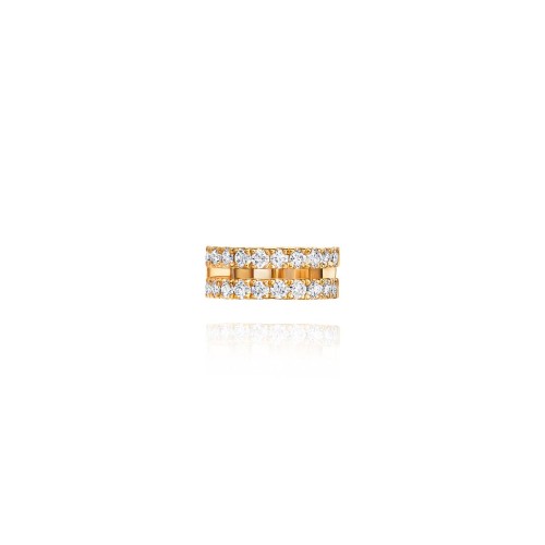 Earring Kaff, 18-carat yellow gold with diamonds Earring Kaff, 18-carat yellow gold with diamonds