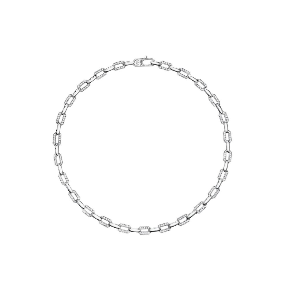 Choker, 18-carat white gold with diamonds