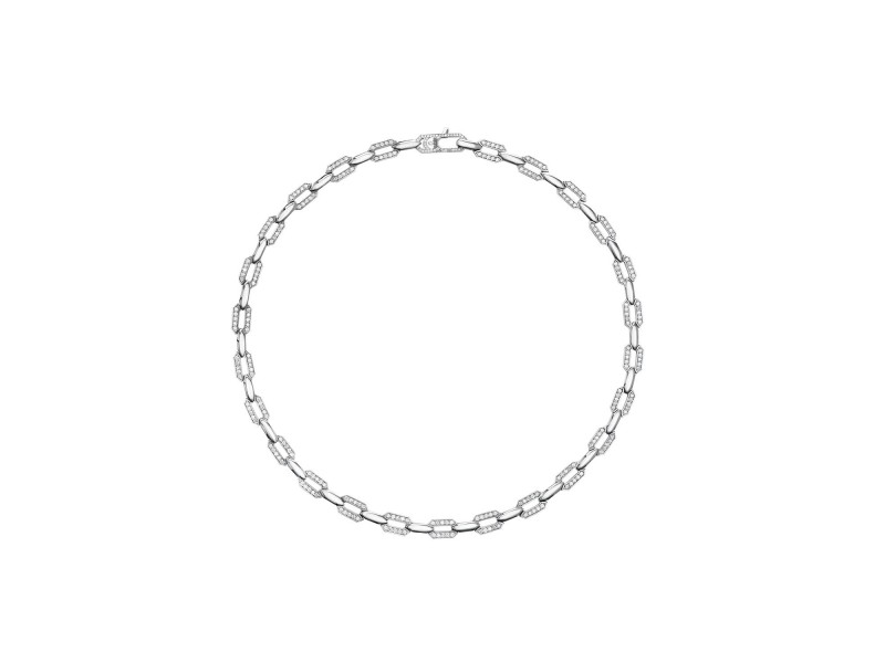 Choker, 18-carat white gold with diamonds